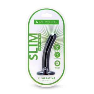 5 inch Vibrating Rechargeable Slim Beginners Peg