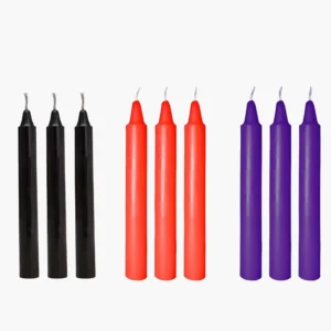 Candles 3 Pack Black Red Purple Candles 3 Pack Black Red Purple