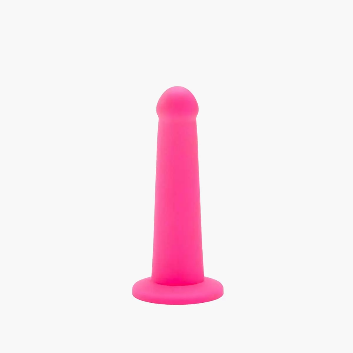 7″ Pink Curved Silicone Dildo 7″ Pink Curved Silicone Dildo
