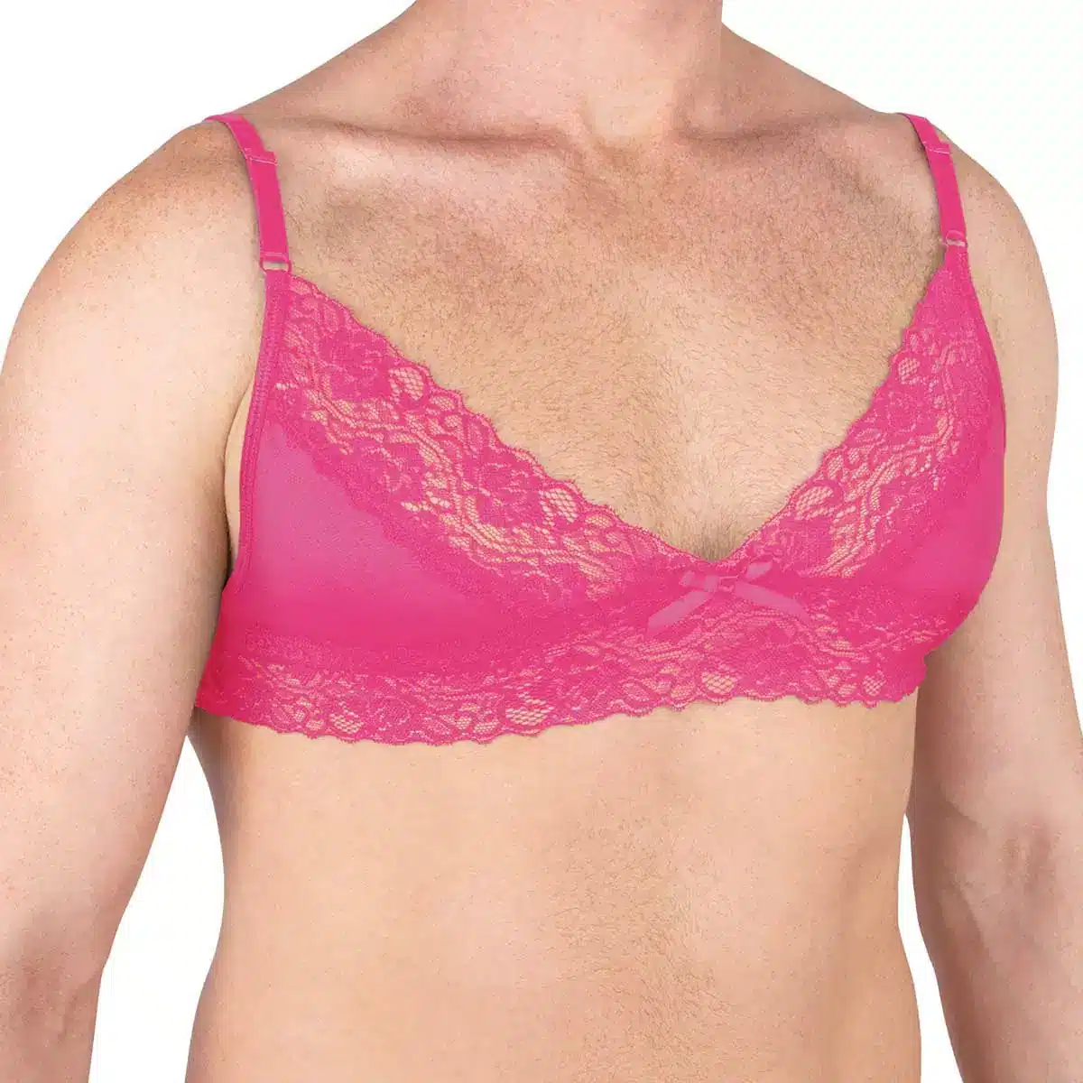 Mens Pink Lace Bra Mens Pink Lace Bra