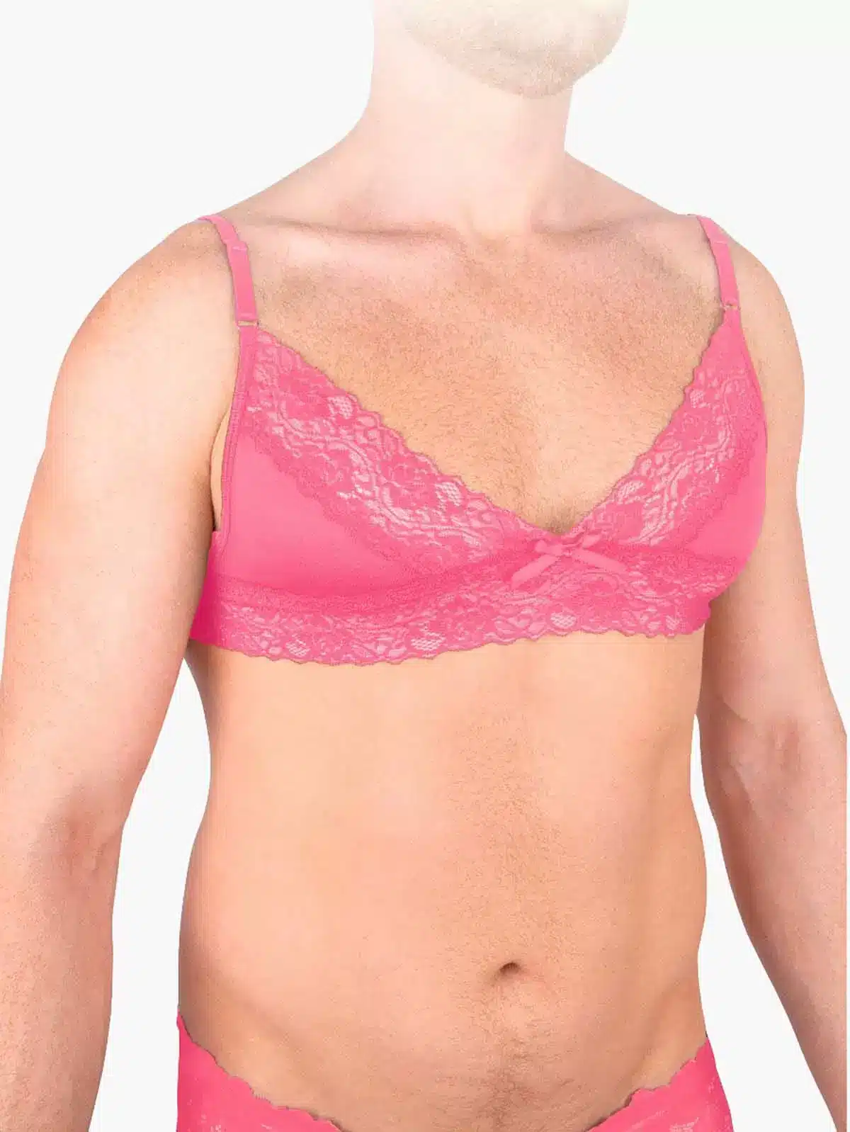 Mens Pink Lace Garter Set Mens Pink Lace Garter Set