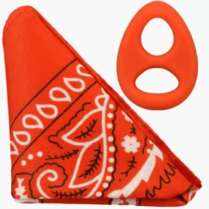 The Code Silicone Cock Ring with Bandana