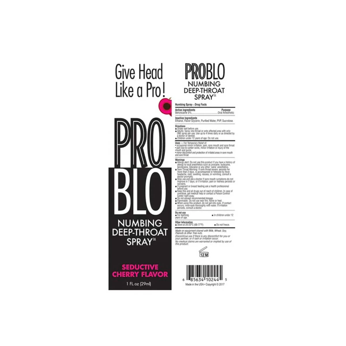 Numbing Deep Throat Spray Cinnamon 1oz Numbing Deep Throat Spray Cinnamon 1oz