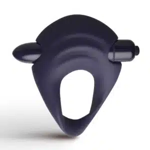 Hold Me Vibrating Cock Ring Navy Blue