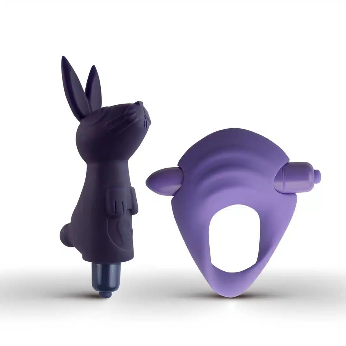 Give Me Bunny Vibrator & Cock Ring Set Purple Give Me Bunny Vibrator & Cock Ring Set Purple
